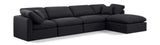 Indulge - Linen 5 Piece Modular Sectional With Chaise