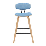 Fox - Swivel Counter Height Stool - Light Brown