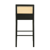 Tobias - Coastal Modern Wood Bar Height Kitchen Bar Stool