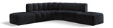 Arc - Velvet 6 Piece Corner Modular Sofa