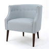 Contemporary Upholstered Club Chair With Button Tufting