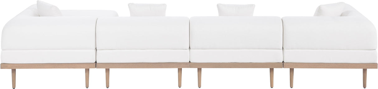 Laguna - 5 Piece 106.5" Upholstered Outdoor Patio Modular Sectional