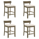 Merie - Modern Transitional Wood Counter Height Kitchen Bar Stool