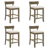 Merie - Modern Transitional Wood Counter Height Kitchen Bar Stool