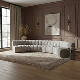 Arc - Boucle Fabric 7 Piece U-Shaped Modular Sofa