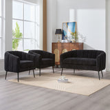 3 Piece Living Room Furniture Set Sofa & Armchairs