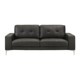 Faelin - Leather Sofa With Tufted Back