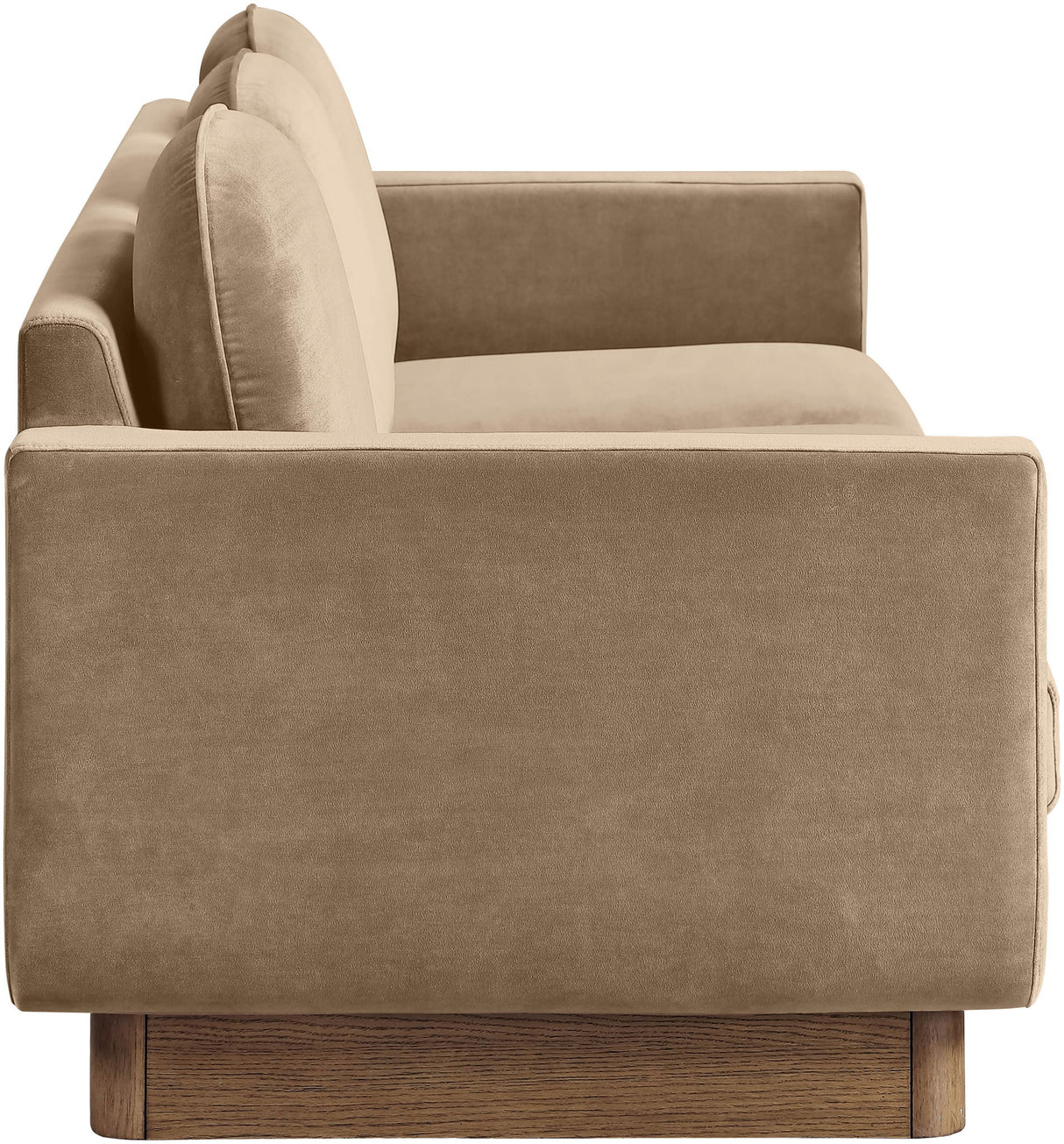 Diviento - Velvet Performance Fabric Upholstered Sofa