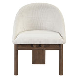 Ouida - Side Chair (Set of 2) - Beige Linen & Brown