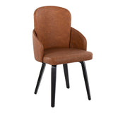 Dahlia - Contemporary Dining Chair (Set of 2) - Black Wood
