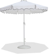 Amalfi - Patio Umbrella - White Base / White Pole