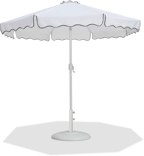 Amalfi - Patio Umbrella - White Base / White Pole