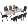 Modern Expandable Dining Table With Retractable Leaf With Chairs