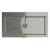 Reed - Deluxe Laundry Cabinet With Pull-Out Faucet And Stainless Steel Sink