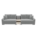 Modular Sofa Couch With Storage Armrest And Center Console