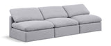 Indulge - Linen 3 Seat Modular Armless Sofa