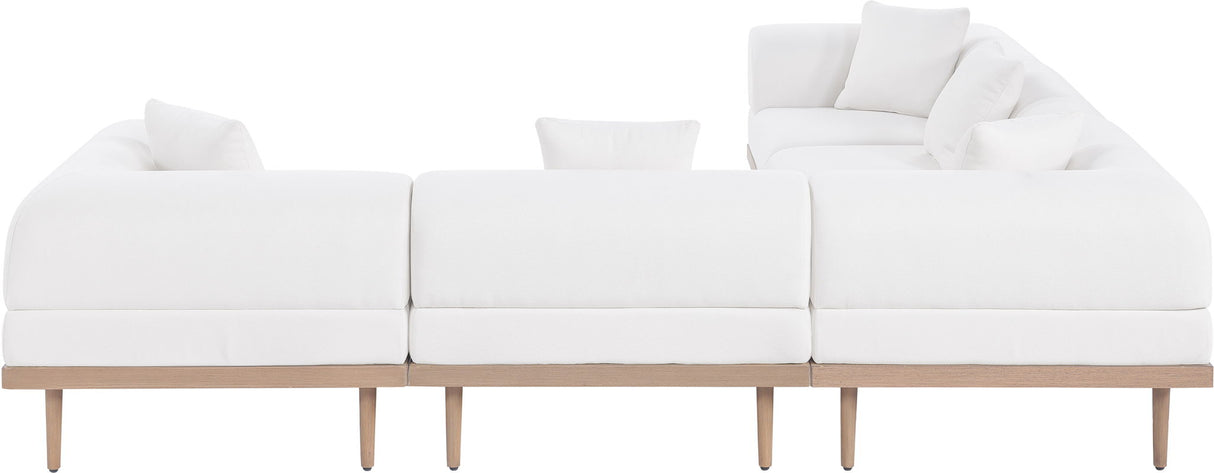 Laguna - 5 Piece 106.5" Upholstered Outdoor Patio Modular Sectional