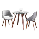 Folia - 3 Piece Round Fabrico Dining Set