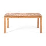 Outdoor Expandable Dining Table With Square Legs