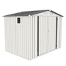 Garden Tool Shed Metal Storage Shed With Peaked Roof Waterproof Lockable Door