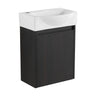 Modern Bathroom Vanity With Ceramic Basin, Wall Mounted Floating Sink Combo, Storage Cabinet