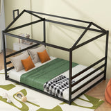 Metal House Shape Platform Bed