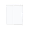 Frameless, Single Sliding Soft Close Shower Doors, 5/16" Sgcc Tempered Glass