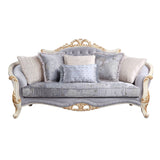 Galelvith - Sofa With 6 Pillow - Gray Fabric