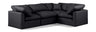 Indulge - Faux Leather 4 Piece Modular Corner Sectional