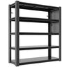 Industrial 5-Tier Adjustable Shelving Unit With Pegboard Heavy-Duty Storage