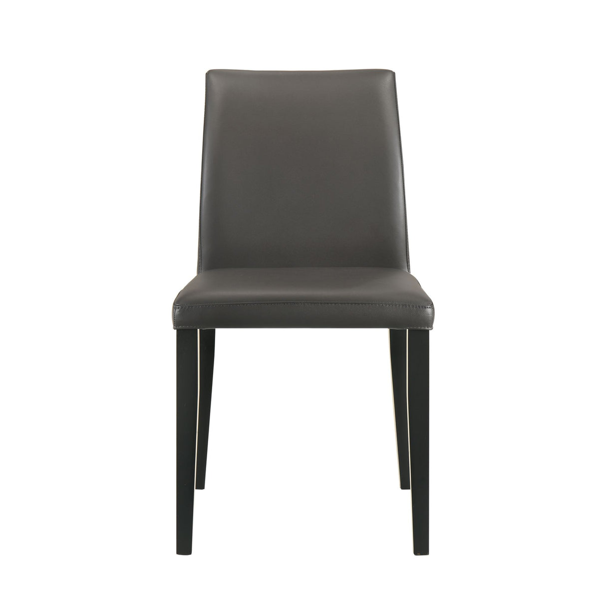 Elyza - Full Back Top Grain Leather Upholstered Wood Dining Chairs (Set of 2)