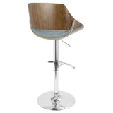 Fabrizzi - Adjustable Barstool - Chrome Base