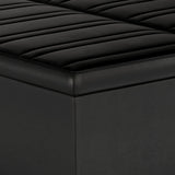 Ellis - Coffee Table Storage Ottoman Contemporary Design