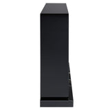 Drisana - Fireplace - Black Mirrored