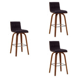 Vienna - 26" Swivel Counter Stool - Walnut Wood