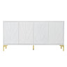 Modern Sideboard Buffet Cabinet With Handleless Press To Open Design With 4 Doors