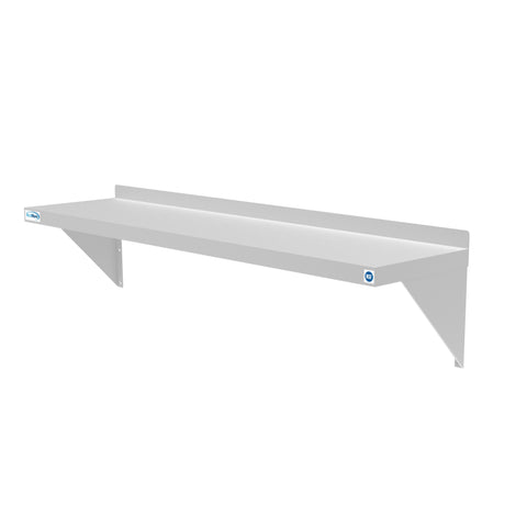 12" x 48" 18-Gauge Stainless-Steel Heavy Duty Wall Shelf, WMSH-1248.