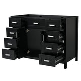 Bathroom Vanity Cabinet Only With 2 Soft Close Doors And 8 Drawers