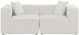 Cube - Linen Modular 2 Seat Sofa
