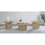 Eldridge - Coffee Table Set With Chunky Square Tops