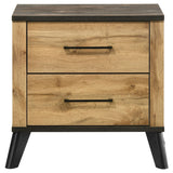 Georgina - 2 Drawer Nightstand - Natural Wood