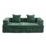 Convertible Floor Sofa Bed With Pillow Back Support Armrest