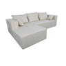 Modular Corner Sofa With Soft Linen Fabric