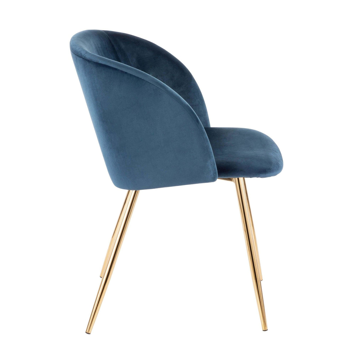 Luna - Contemporary Chair (Set of 2) - Gold Metal