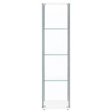 Bellatrix - 4-Shelf Clear Glass Curio Cabinet