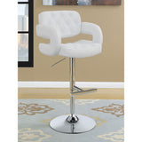 Adjustable Bar Stool With Upholstery