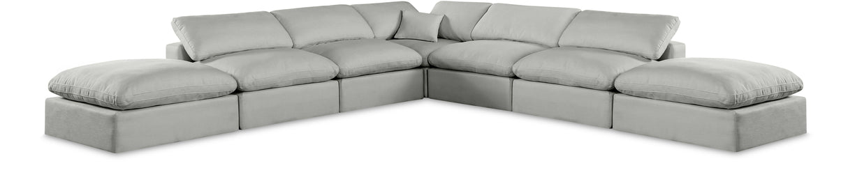Comfy - 7 Piece Linen Modular Corner Sectional