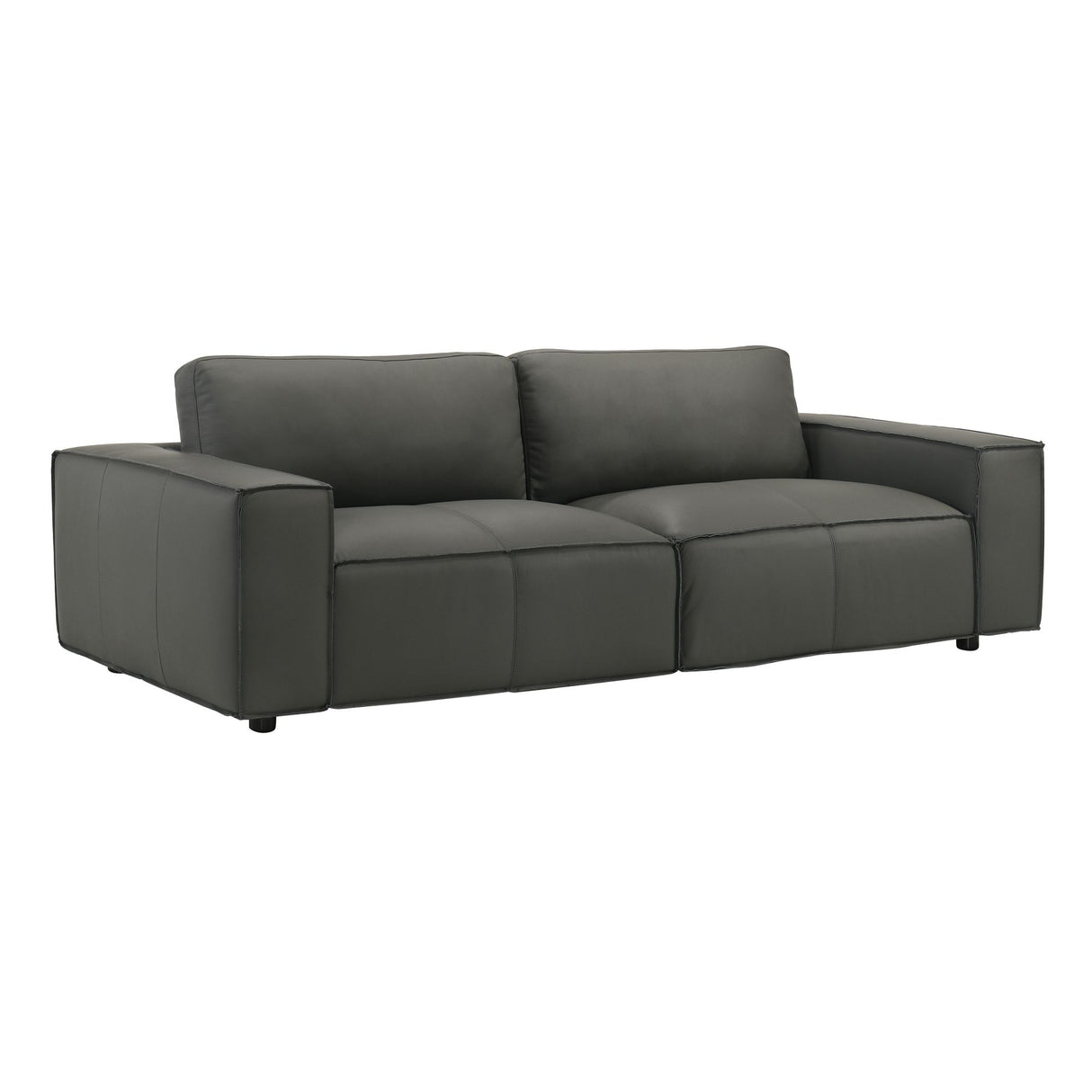 Clayton - Leather Sofa With Track Arms