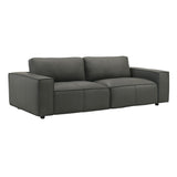 Clayton - Leather Sofa With Track Arms