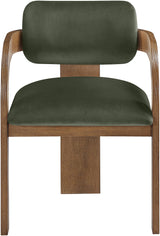 Cedra - Velvet Performance Fabric Upholstered Dining Chair (Set of 2) - Brown Frame